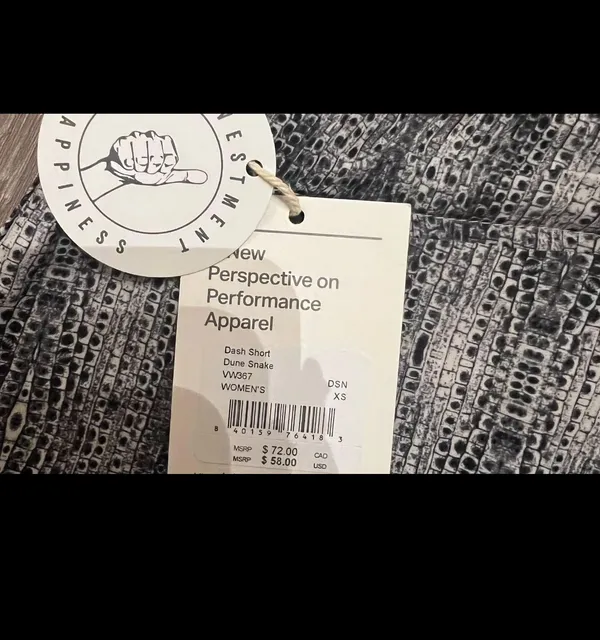Vuori Black And White Workout Shorts - Image 2