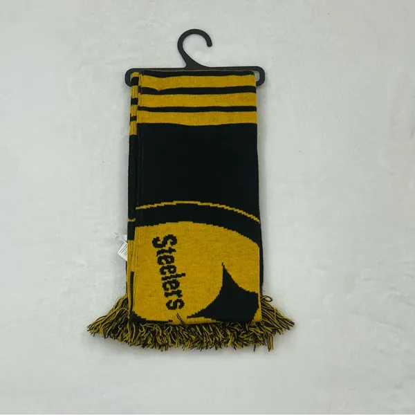 Pittsburgh Steelers NFL Football FOCO Team Logo Acrylic Winter Scarf Scarve 2 - Image 3