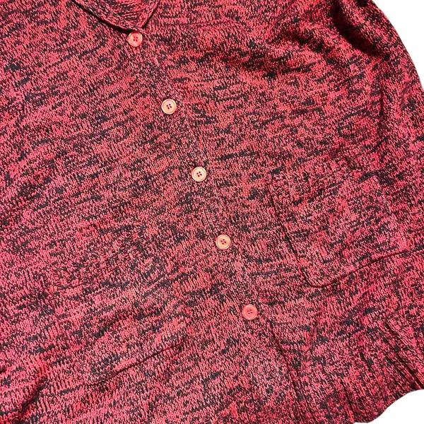 BFA CLASSICS Knit Cardigan Sweater NWOT Red Black Shawl Collar 4X Pockets Boho - Image 4