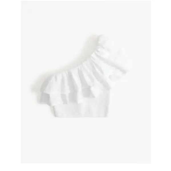 NWT Abercrombie & Fitch One-Shoulder Ruffle Top - Image 4