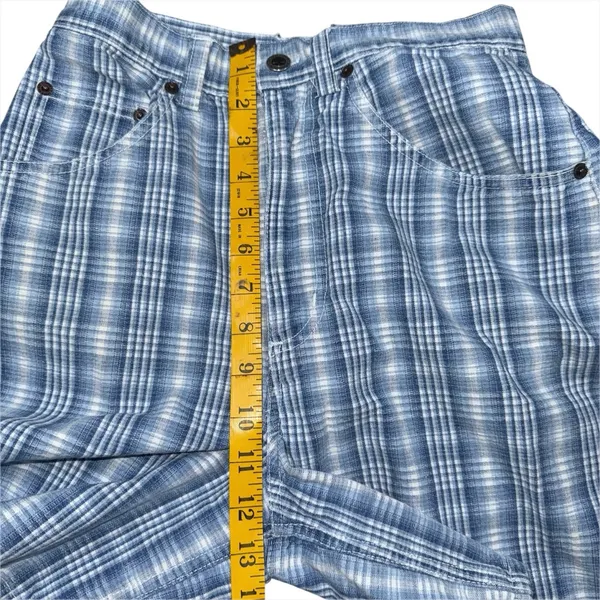 Vintage Y2K Faded Glory High Waisted Plaid Mom Shorts Cotton Womens 5/6 25 Waist - Image 7