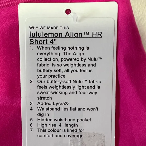 Lululemon Align Shorts 4” - Image 4
