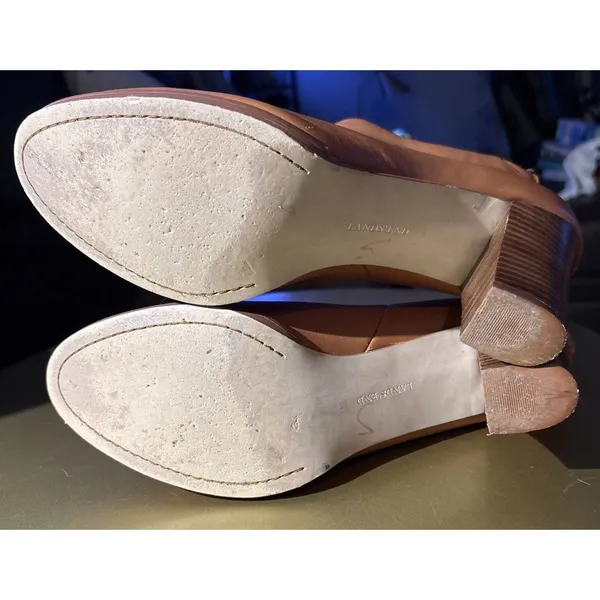 LANDS' END Woman’s Rowe Back-Zip High Heel Leather Booties size 10B - Image 5
