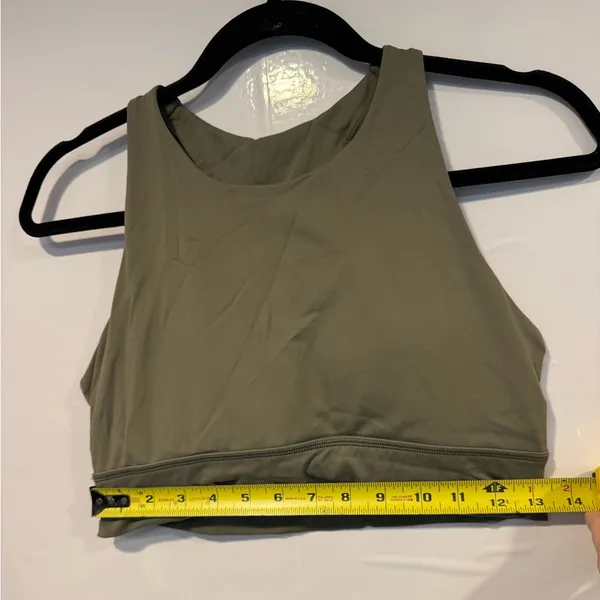 Olive Green mesh open back Lululemon bra‎ - Image 2