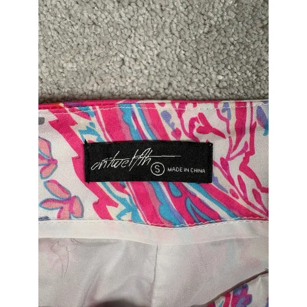 Ontwelfth Paisley‎ Printed Wide Leg Pants Pink Small - Image 2