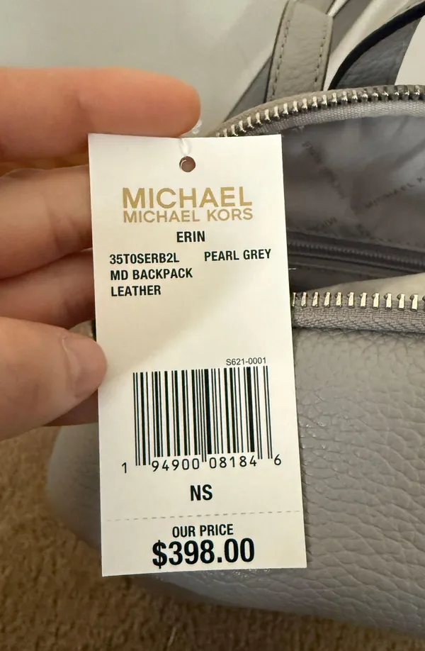 Michael Kors Grey Backpack - Image 7
