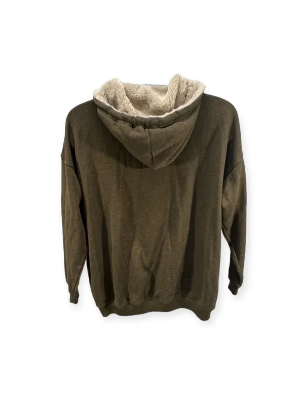 Aerie Sherpa Lined Hoodie Jacket Size M - Image 2