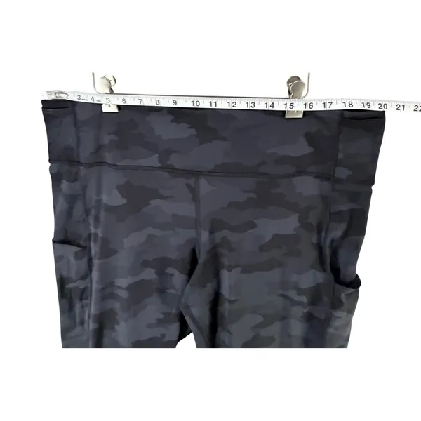 Lululemon Fast & Free High‎ Rise Tight II 20 Black Camo 25" Non Reflective Nulux - Image 8