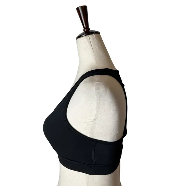 Reebok Sports Bra Women Small Black Racerback Mesh Pocket Athleisure Athletic - Image 6