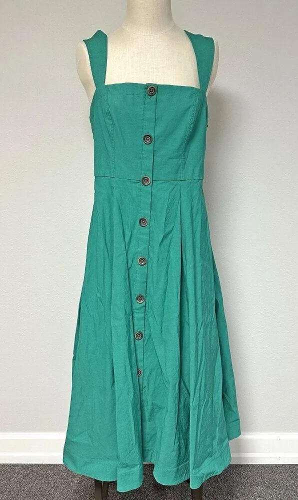Anthro l Maeve Square-Neck Buttondown Dress - Image 5