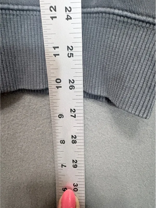 NWT Vans Women's Everyday Oversized Full Zip Hoodie Gray XS - Image 6