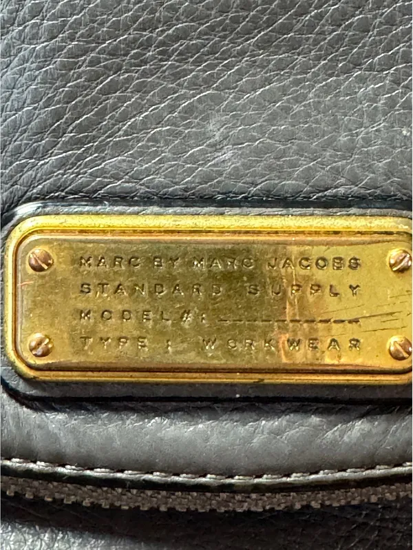 Marc by Marc Jacobs Dark Gray Leather Crossbody Bag - Image 11