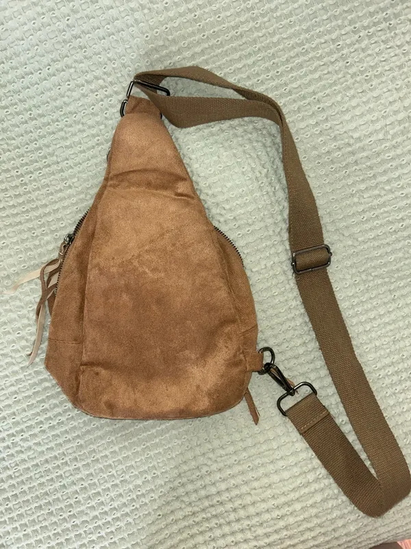 We The Babes Harper Sling Bag Brown - Image 5