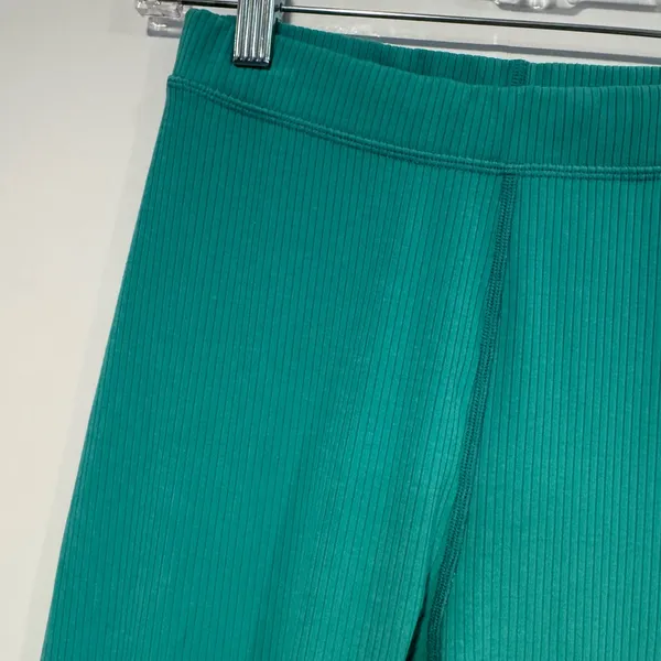 Alo Green Ribbed‎ Teal Leggings - Image 2