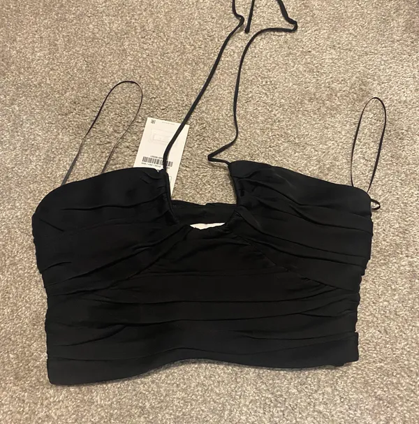 Zara Satin Halter Top - Image 2