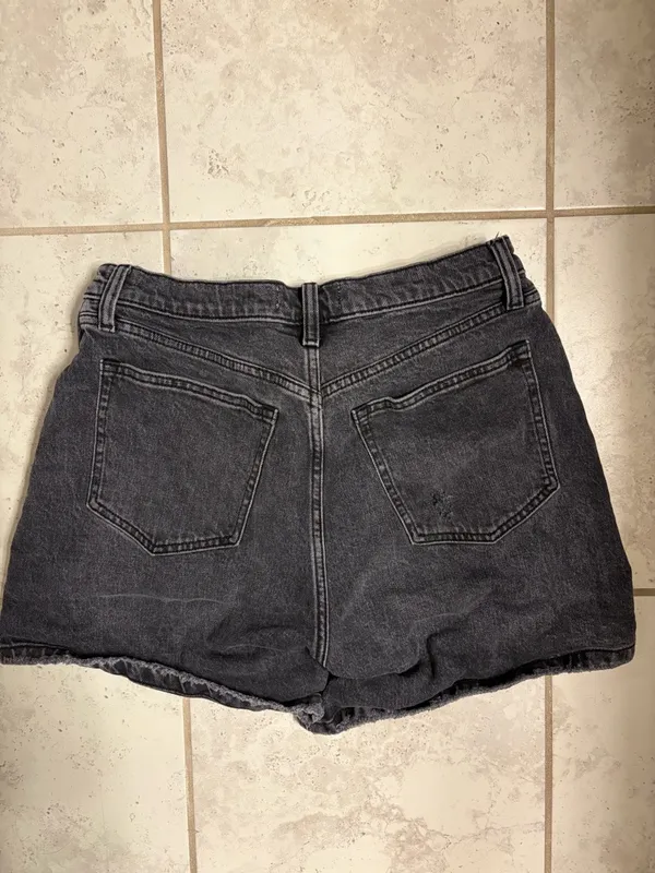 Abercrombie & Fitch Black Denim Jean Shorts - Image 8