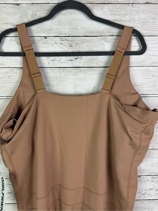 girlfriend collective Chestnut High-Rise Compressive Jumpsuit Size - Image 4