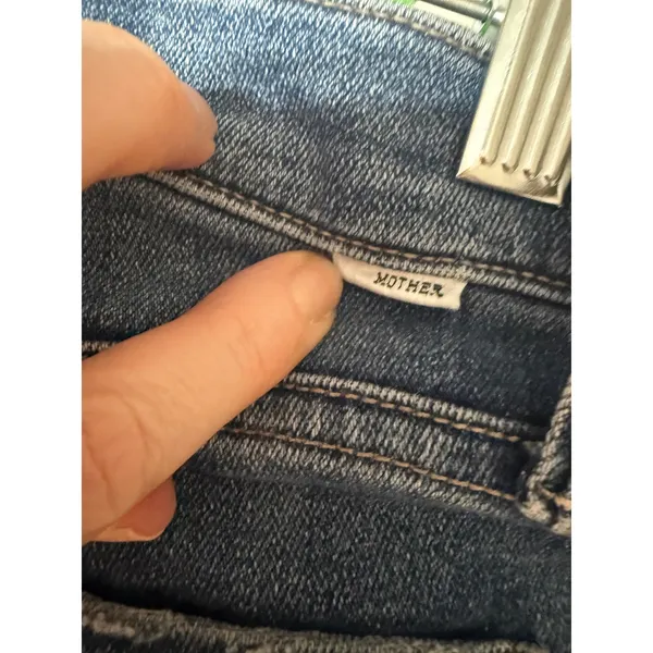 MOTHER The Runaway Step Fray Jeans 29 Leaps & Bounds Flare Raw Hem - Image 6