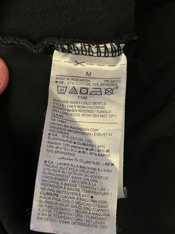Old Navy Leggings Womens Medium Black White Grid Print Stretch Pull On Cotton - Image 8