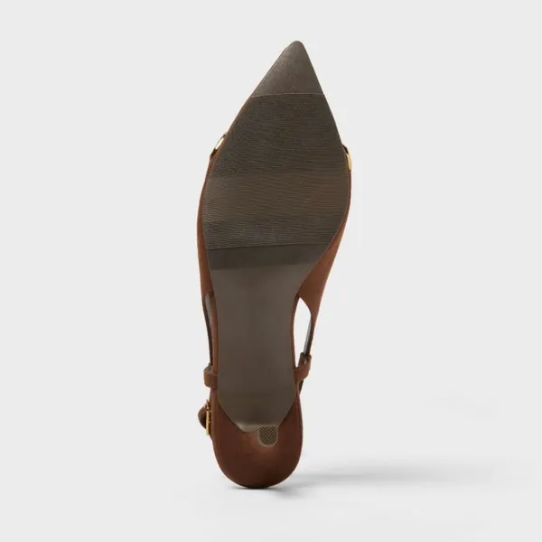 A New Day Tabitha Oversized Chain Sling Back Heels with Memory Foam Insole - Image 4