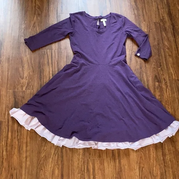 Matilda Jane purple queen of hearts dress size small‎ - Image 4