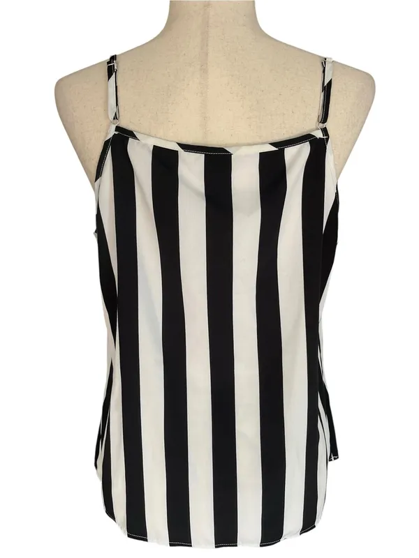Brenda Black & White Striped Tank Top - Image 6