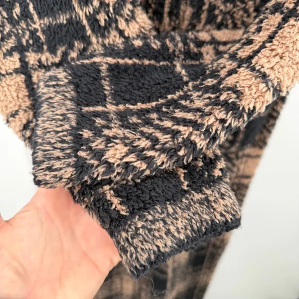 Skims Cozy Knit Plaid Jumpsuit Romper - Image 6
