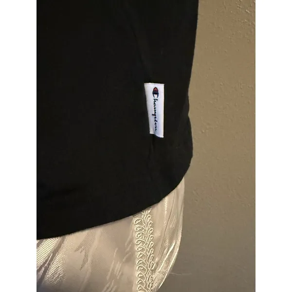 Champion front tie cropped black T-shirt - Image 3