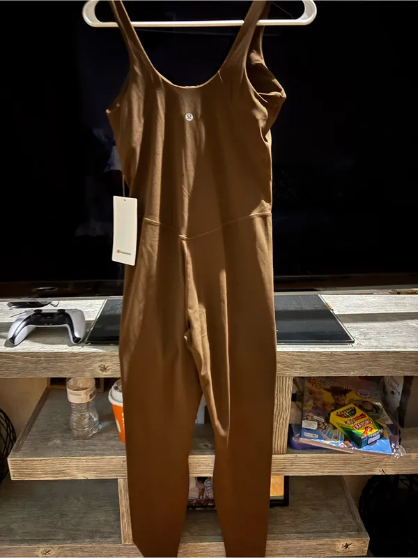 lululemon athletica Brown V-Neck Seamless Jumpsuit - Image 3