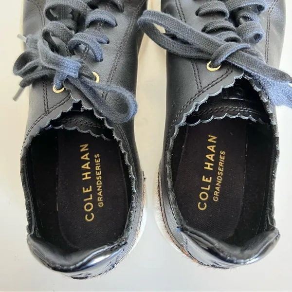 Cole Haan GP‎ Leather & Cow Hair Tennis Sneakers - Image 5