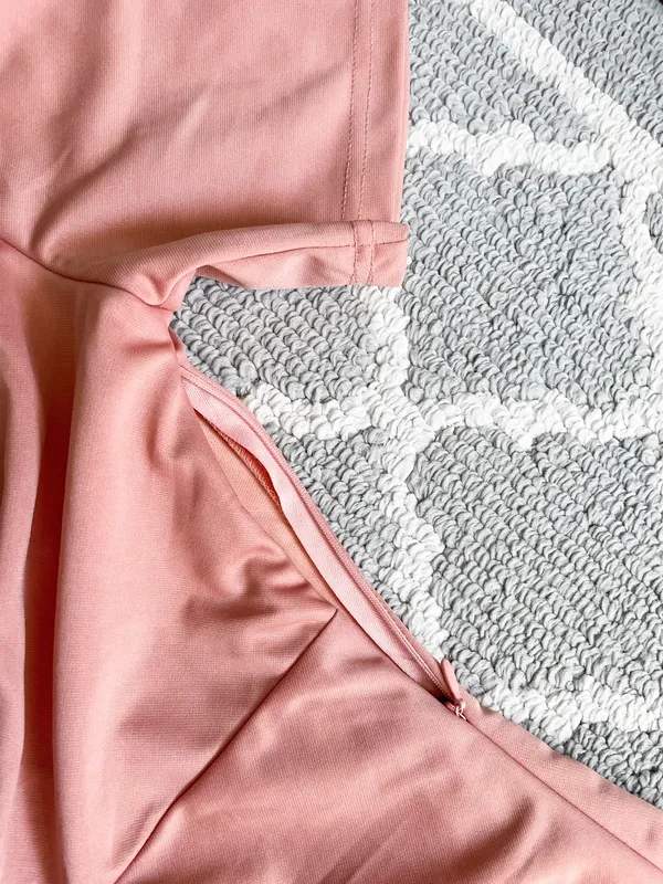 Showpo Blush Pink Front Knot Mini Dress - Image 8