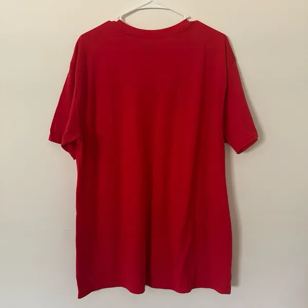 Gildan Women’s Red Fourth‎ of July Pregnancy Shirt XL - Image 2