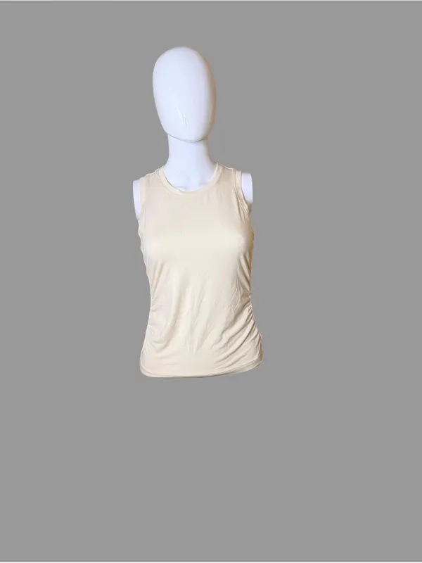 Athleta Cream Sleeveless Crewneck Tank - Image 2