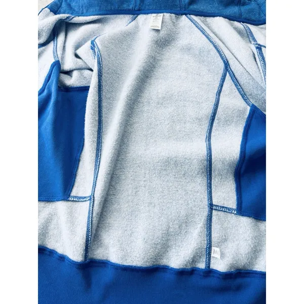 Active‎ Life Women's Long Hoodie Coat XXL Blue Fleece Lined Pockets Open Front - Image 3