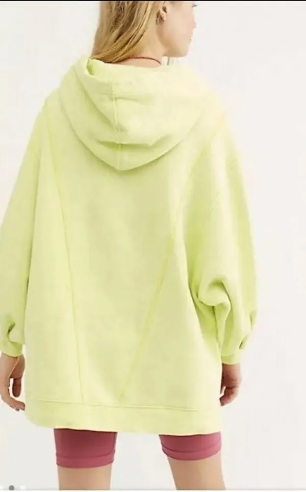 Free People Lime Quarter Zip - Image 2