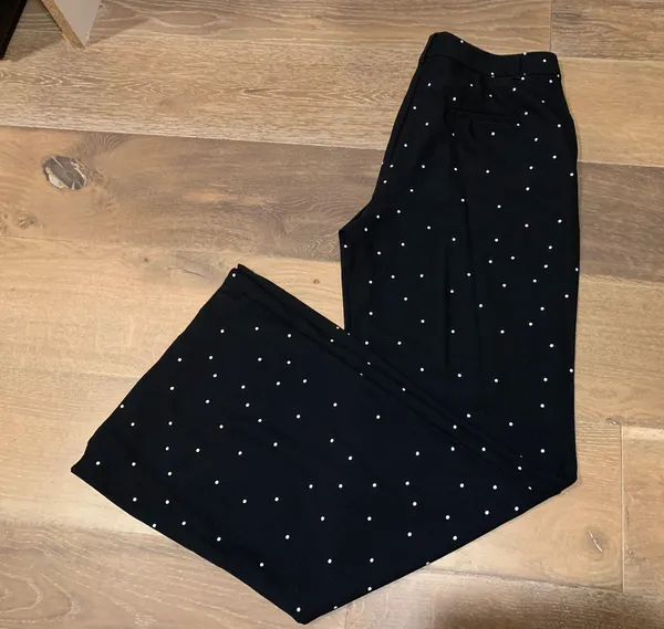 OVI wide leg Dotted Pants size L Tall - Image 2