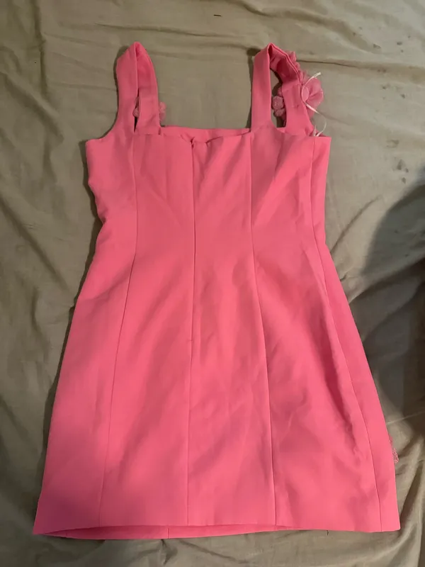 Revolve Mini Dress Pink Floral - Image 6