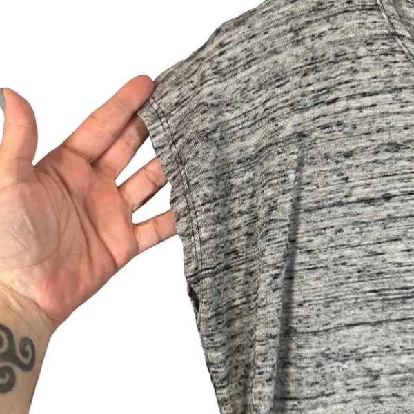 Athleta Heathered Gray Short Sleeve Athletic Casual T-Shirt Women Sz S - Image 3