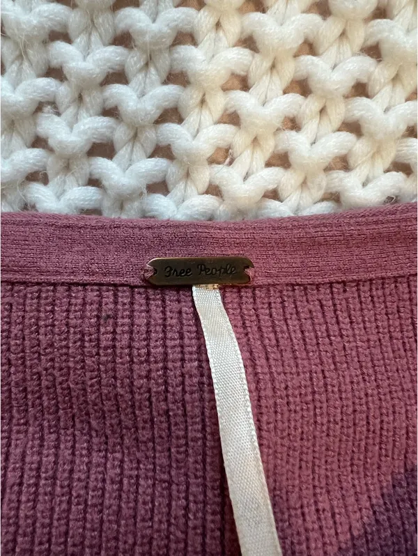 Pink Free People Sweater - Image 3