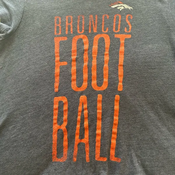 NFL Broncos Women's Short Sleeve Tee - Navy and Orange - Image 6