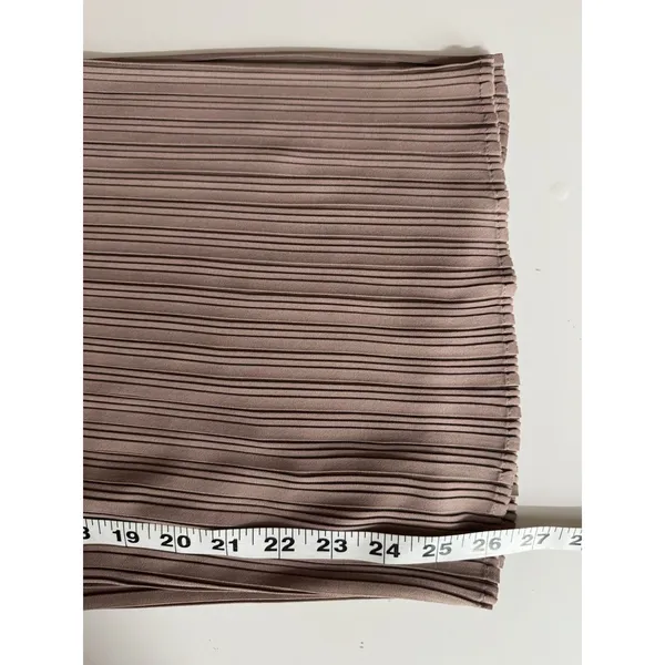 Joie Pleated Palazzo Pants Womens Small Mocha Taupe Elastic Waist Casual Lounge - Image 6