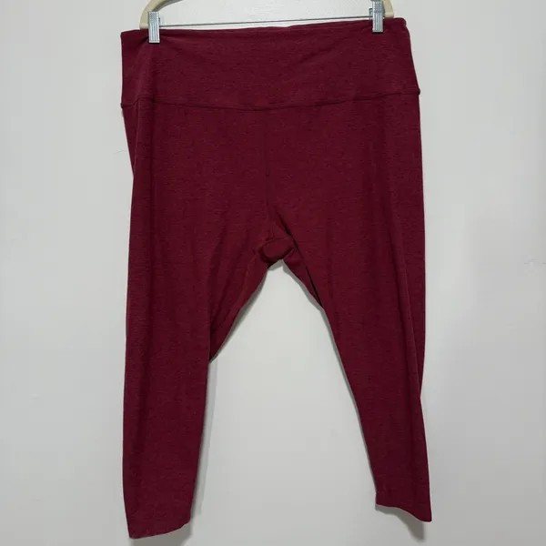 Beyond Yoga Red Spacedye Workout Set Leggings and Sports Bra Size‎ 4X - Image 4
