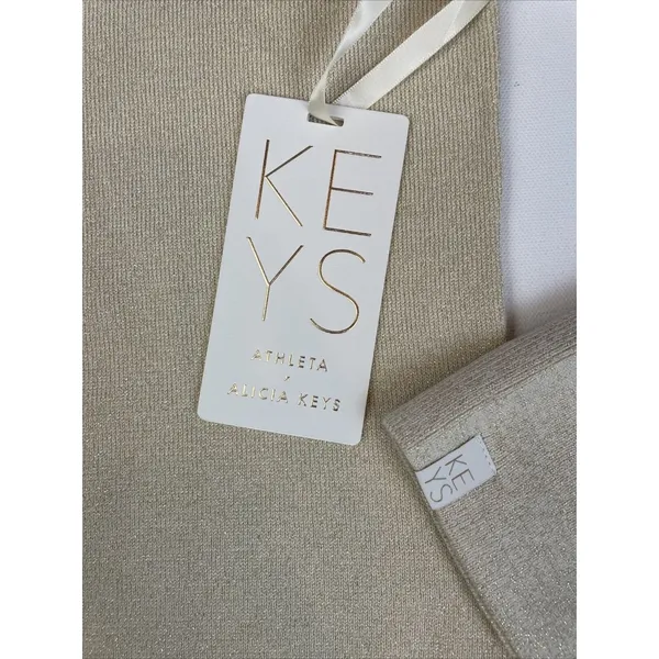 Athleta M Alicia Keys Inner Strength Merino Wool Bodysuit Chantilly Cream Medium - Image 9