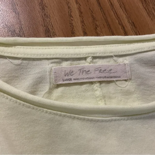 We The Free Lettuce Trim Long Sleeve Shirt Womens Large - Image 6