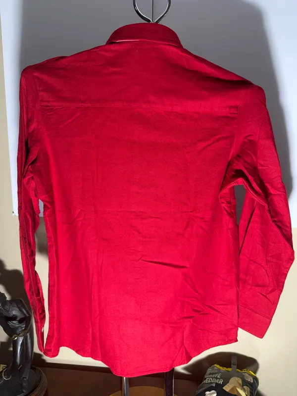 New clubroom, small red flannel shirt - Image 5