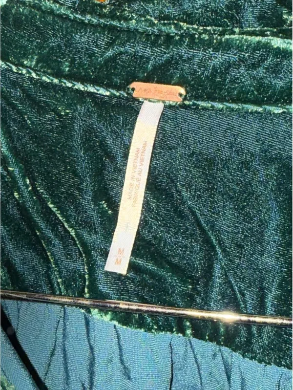 the Free People Lux Velvet Shirtdress - Image 3