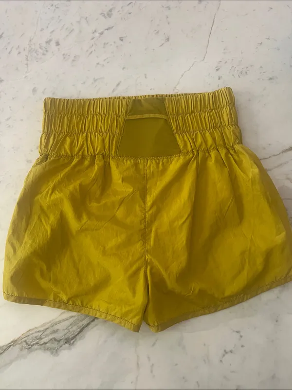 Free People Movement The Way Home Charttreuse Active Athletic Shorts - Image 4