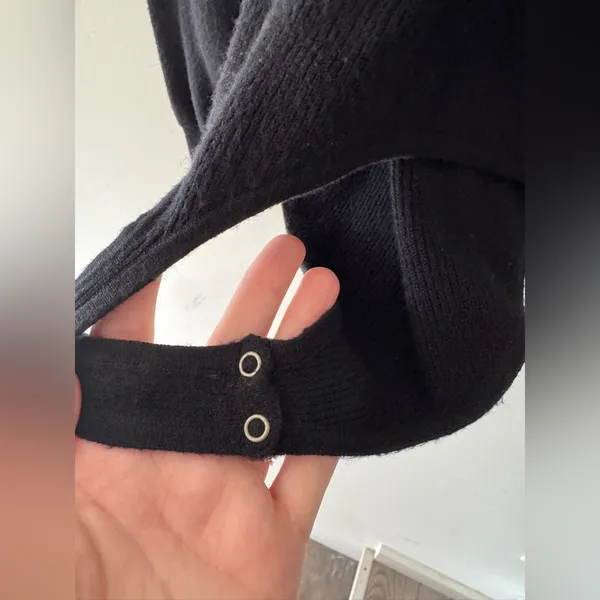 Abercrombie & Fitch Black Ribbed Scoop Neck Sweater Bodysuit‎ - Image 4