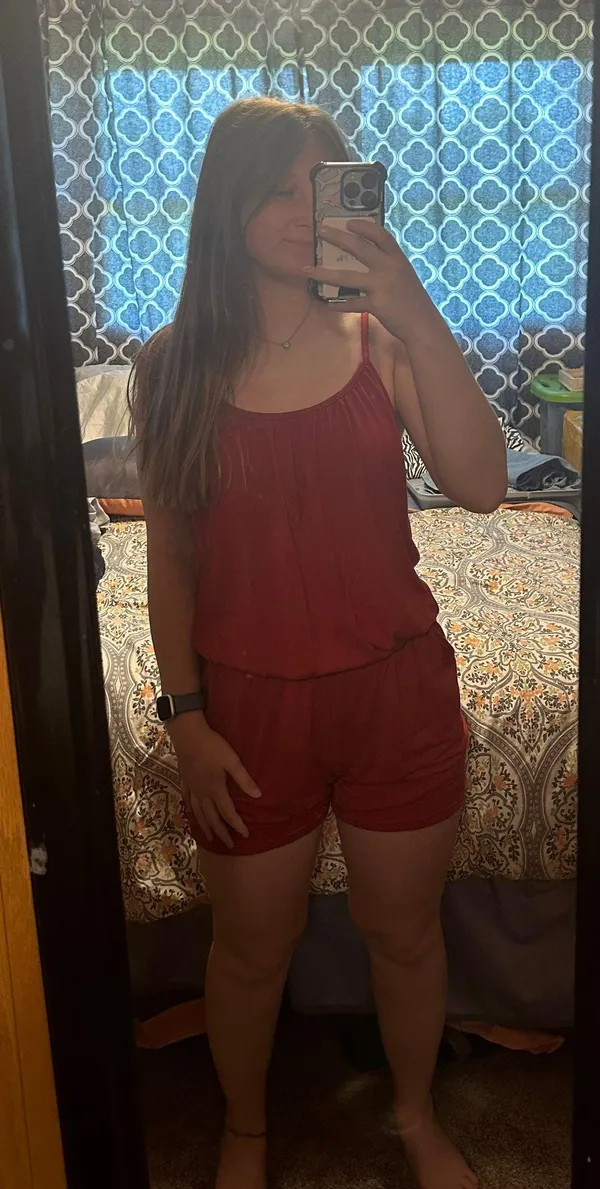One Piece Red Romper - Image 2