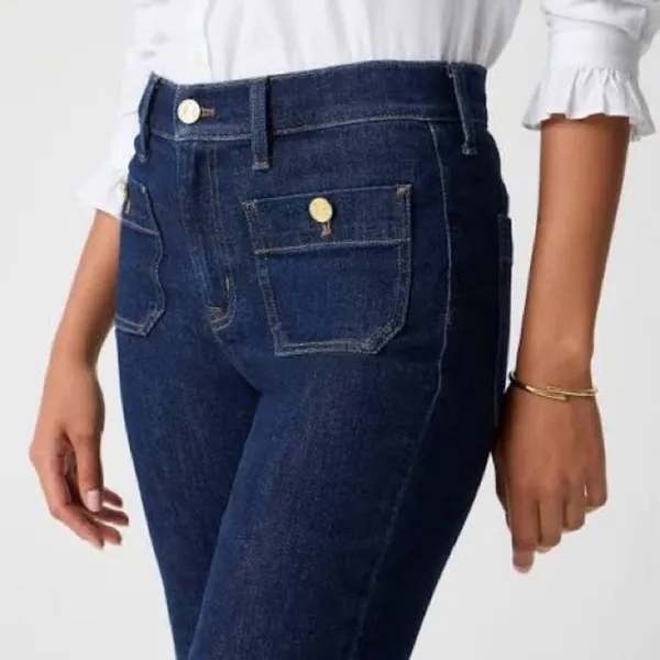 J. Crew dark wash Slim wide-leg sailor jean in all-day stretch 27”​ - Image 7